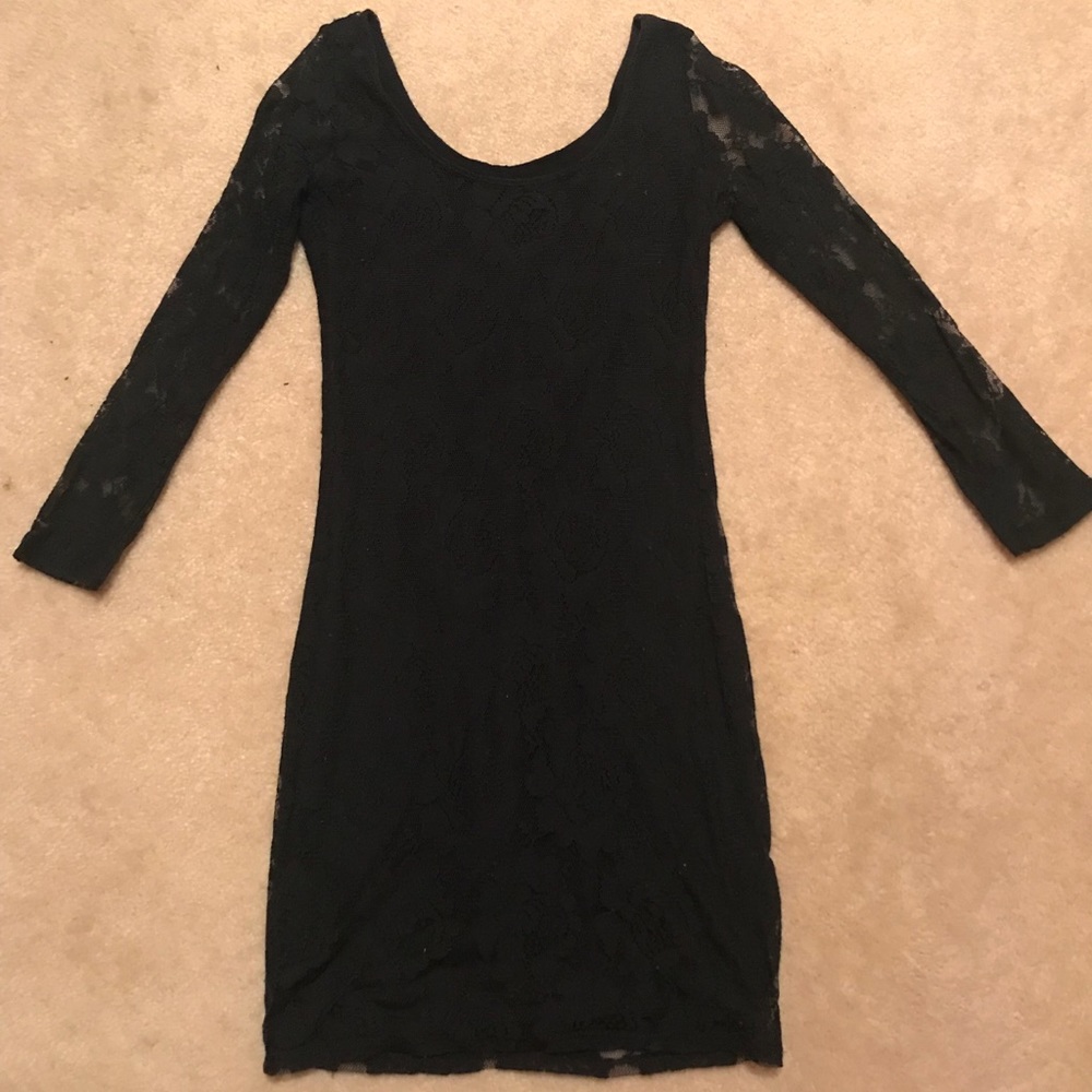 Navy blue lace dress